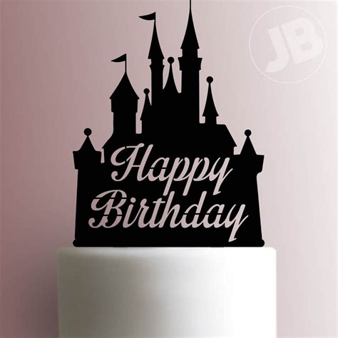 Disney Castle Happy Birthday Cake Topper 100 Castle Cake Topper