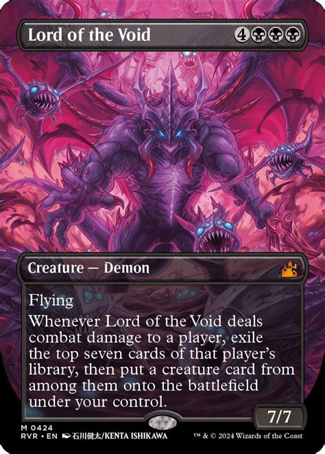 Lord Of The Void Anime Borderless Ravnica Remastered Magic The