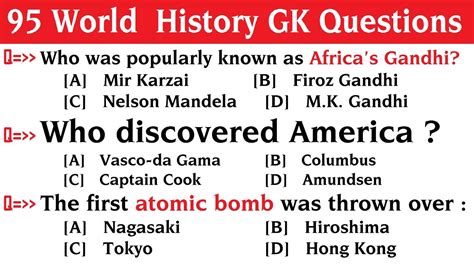 World History Trivia Questions And Answers Printable Quizes