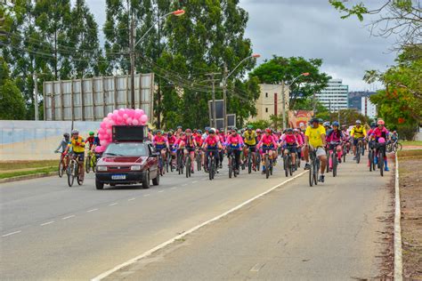 Passeio Ciclístico Marca Dia D Da Campanha Outubro Rosa Prefeitura