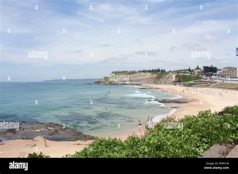 australia  south wales newcastle beach stock photo alamy