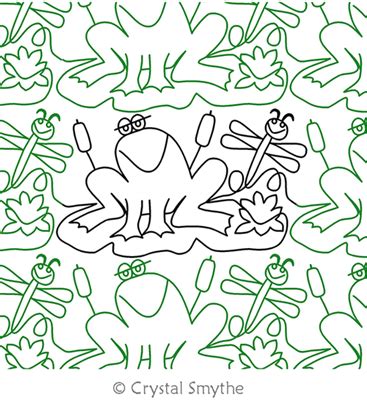 Happy Frog Panto Crystal Smythe Digitized Quilting Designs