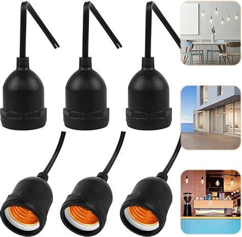 LiangDian Douilles E27 6PCS Support de Lampe E27 Étanche Adaptateurs de