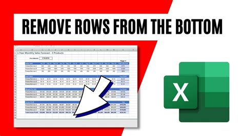 How To Delete Blank Rows At The Bottom Of Excel Sheet YouTube