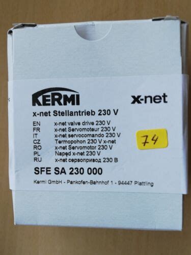 Kermi X Net Stellantrieb SFE SA 230 000 Stellmotor 1W 230V AC IP54 NC