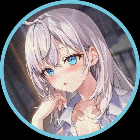 Anime Girl White Hair pfp icon | Hình, Hình nền