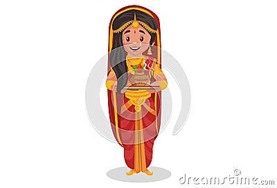 Draupadi Vector Cartoon Illustration Cartoondealer