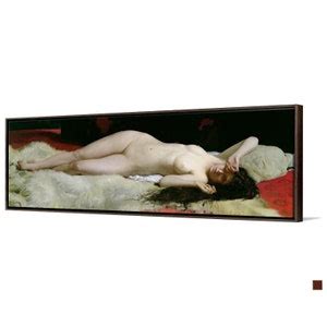 Alphonse Eugene Felix Lecadre The Awakening Nude Women Portrait Narrow Horizontal Wall Art Large