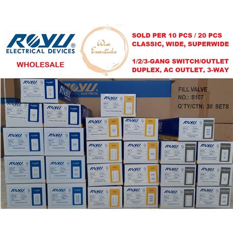 Royu Wholesale Classic Wide Super Wide Gang Switch Outlet