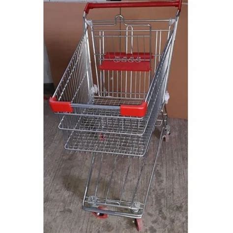 Stainless Steel Shopping Trolley Basket Capacity L At Rs