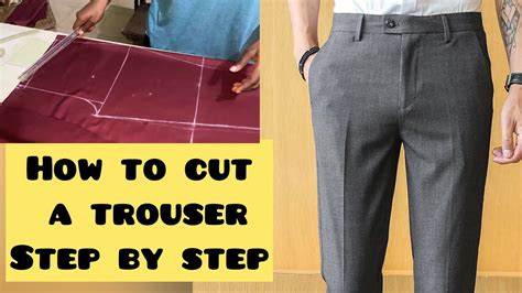 How To Cut A Trousermale Pants Step By Step Detailed Tutorial Signature32 Trousers Pants