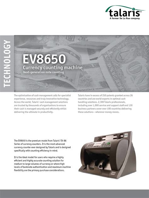 ev datasheet  res  banknote ultraviolet