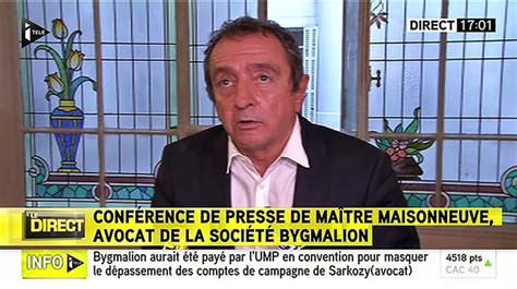 L Avocat De Bygmalion Porte De Graves Accusations Sur L Ump Vid O