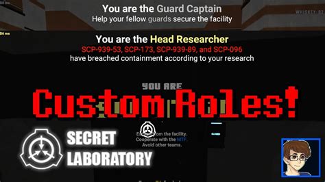 Custom Roles Scp Secret Laboratory Youtube