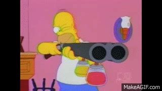 Homer Simpson's make-up gun on Make a GIF