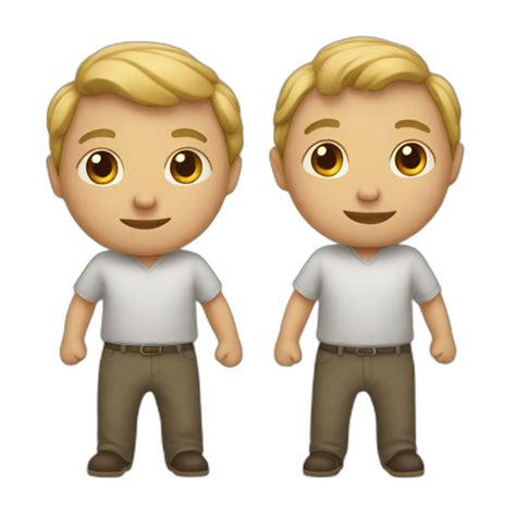 Deux Humains Se Montant Dessus Ai Emoji Generator