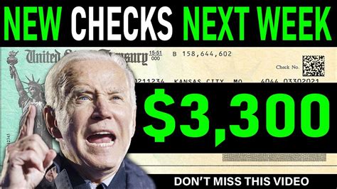 Approved New 3 300 Checks Next Week 4th Stimulus Check Update 2022