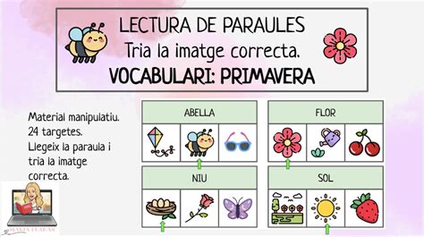 Profes Papel Tijera Lectura De Paraules Tria La Imatge Correcta