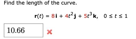 Solved Find The Length Of The Curve R T 8 I 4t2 J