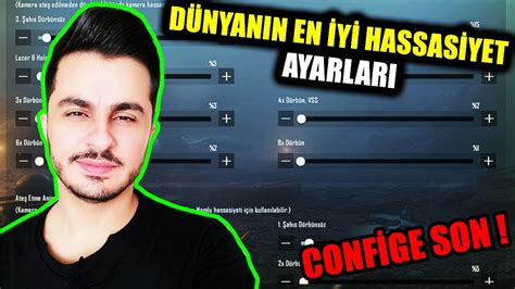 D Nyanin En Y Hassas Yet Ayarlari Conf G E Son Pubg Mobile Youtube