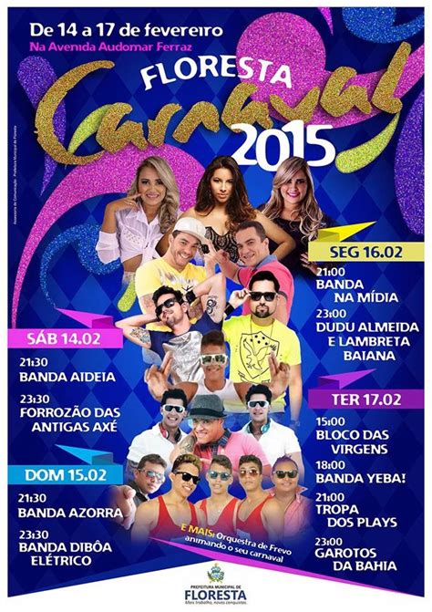 Blog Do Fredson Paiva Floresta ProgramaÇÃo Oficial Do Carnaval 2015