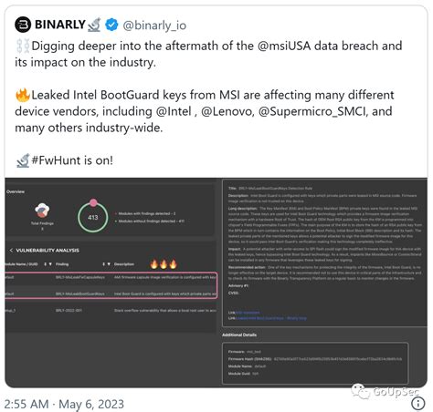 微星固件签名私钥泄露，影响整个pc生态系统 安全内参 决策者的网络安全知识库
