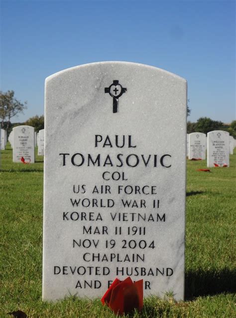 Col Paul Tomasovic Find A Grave Memorial