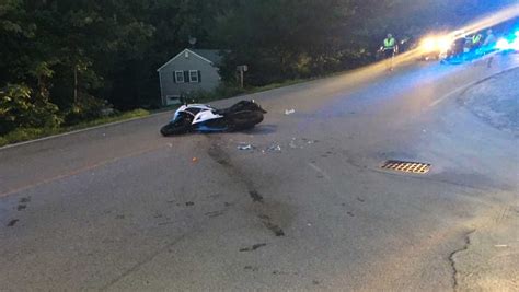 Motorcyclist Injured In Hudson Crash