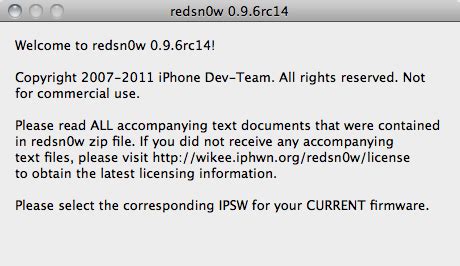 Jailbreak IOS 4 3 2 Sans Connexion Avec RedSn0w 0 9 6rc14 Sur Windows