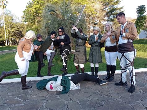 I joined an aot cosplay group... it was really fun btw (look the 2nd ...