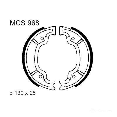 Bremsbacken hinten TRW MCS968 Buffalo Quelle für Rex 50 AC 2T 2009 eBay