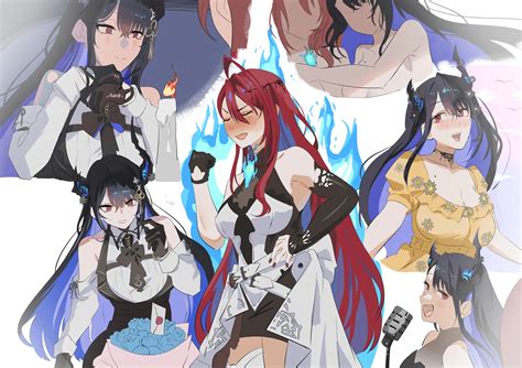 Dynasty Reader » Image › Set, Elizabeth x Nerissa, hololive, Virtual