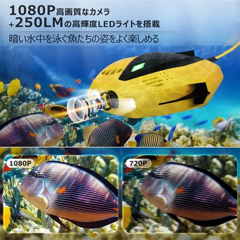 【クーポンで10 000円off】送料無料 Amazon Chasing Dory 水中ドローン リアルタイムの水中観測、写真撮影、マリン