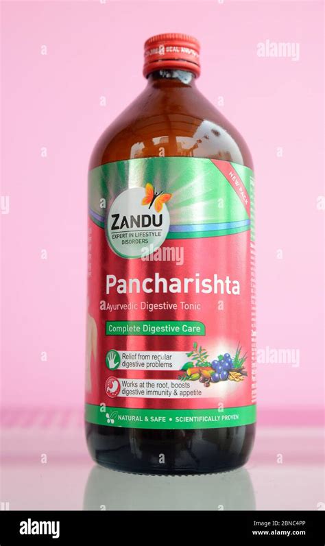 ZANDU Pancharishta Ayurvedic digestive tonic Stock Photo - Alamy