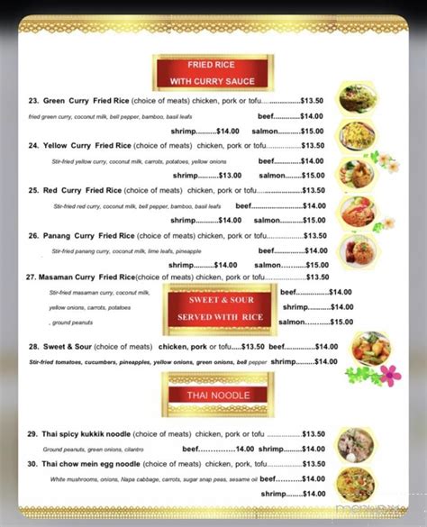 Menu Of Pho And Thai Restaurant In Palmer Ak 99645