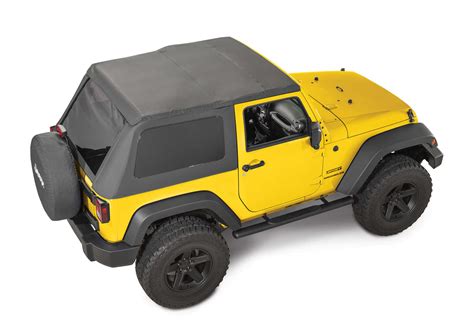 Quadratop® Adventure® Top S™ With Rightline Gear 4x4 Soft Top Window Storage Bag For 07 17 Jeep