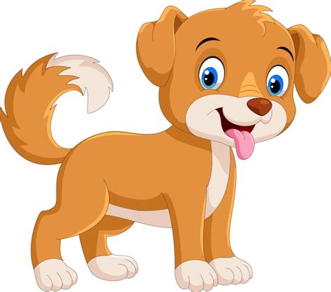 Desenho De Cachorro Pequeno - Desenho de cachorro pequeno bonito | Vetor Premium