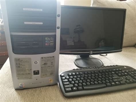 Hp Desktop Windows Xp Pro With Led Monitor And Wireless Keyboard And