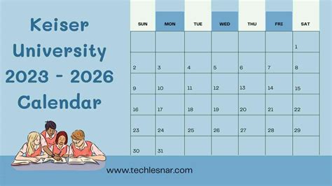 Keiser University 2023 Calendar | Techlesnar