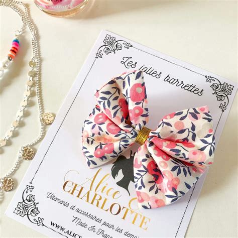 Barrette En Liberty Wiltshire Pour Petite Fille