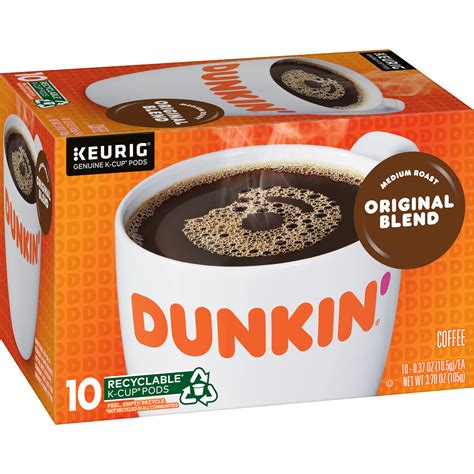 Dunkin Donuts Original Blend K Cup Pods Count Smartlabel