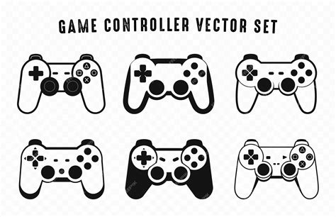 Jogar Jogo Vector - Controlador de jogo vector de contorno de silhueta set consola de jogos ...
