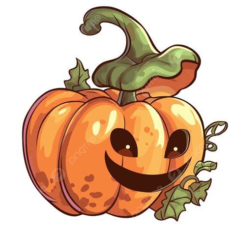 Aesthetic Pumpkin Clipart Cute Halloween Pumpkin Drawing Vector ...