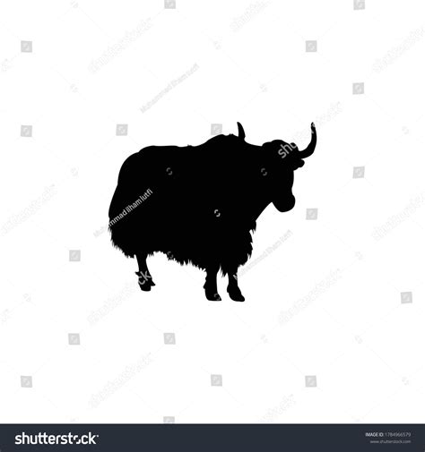 Domestic Yak Silhouette Vector Illustration Stock Vector (Royalty Free) 1784966579 | Shutterstock