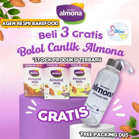 Jual Promo Almona Buy 3 Free 1 Botol Atau Toples Cantik ALMONA Almond