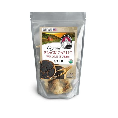 Black Garlic North America Organic Whole Bulbs American Grown Kosher