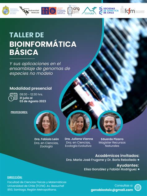 Taller de bioinformática básica y sus aplicaciones en el ensamblaje de