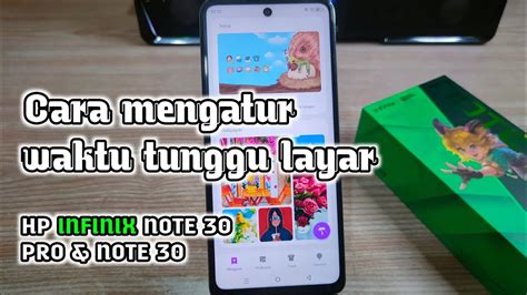 Cara Mengatur Waktu Tunggu Kunci Layar Di Hp Infinix Note 30 Dan Note