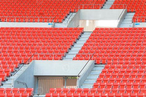 Empty orange seats at stadium,Rows of seat on a soccer stadium 21224834 ...