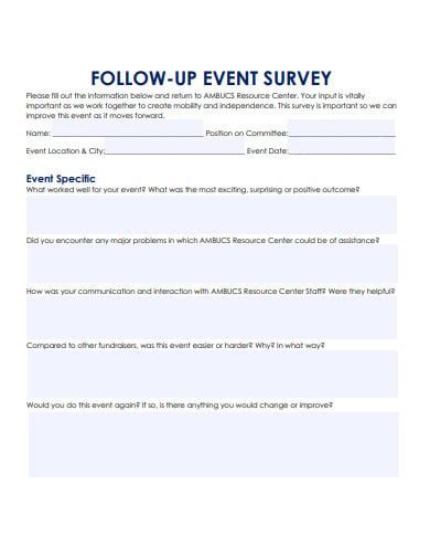 25+ Event Feedback Survey Templates in PDF | DOC | Free & Premium Templates